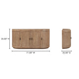 Nicola Natural Sideboard by Moe's Home at Eve Furniture