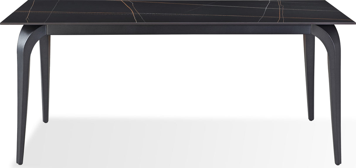 Nicoya Black Stone Top Rectangular Dining Table by Modus Furniture at Eve Furniture