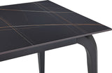 Nicoya Black Stone Top Rectangular Dining Table by Modus Furniture at Eve Furniture