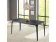 Nicoya Black Stone Top Rectangular Dining Table by Modus Furniture at Eve Furniture