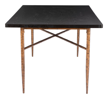 Nida Dining Table Black & Bronze by Zuomod at Eve Furniture