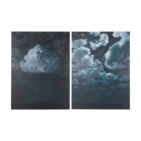 Night cloud I by Mercana Studio a Hand Embellished Textured Canvas by Mercana at Eve Furniture