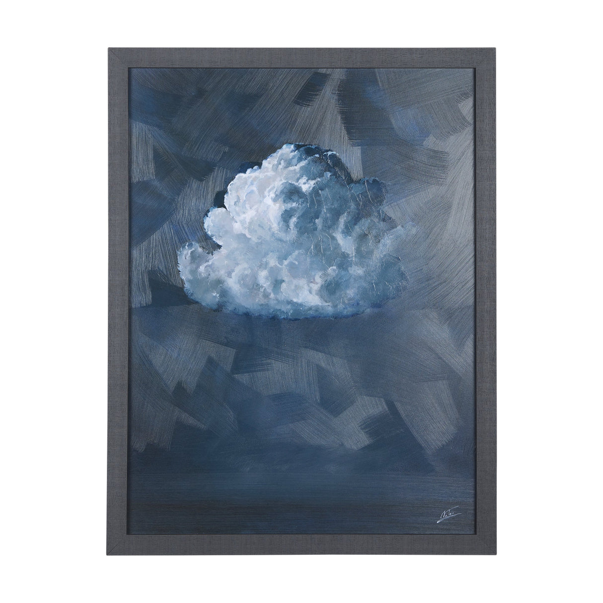 Night cloud I by Mercana Studio a Hand Embellished Textured Framed Art Print by Mercana at Eve Furniture