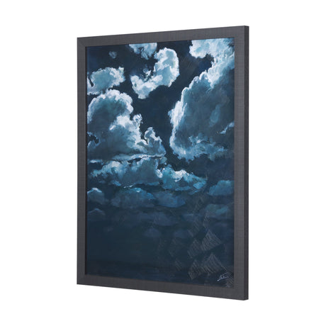 Night cloud II by Mercana Studio a Hand Embellished Textured Framed Art Print by Mercana at Eve Furniture