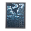 Night cloud II by Mercana Studio a Hand Embellished Textured Framed Art Print by Mercana at Eve Furniture
