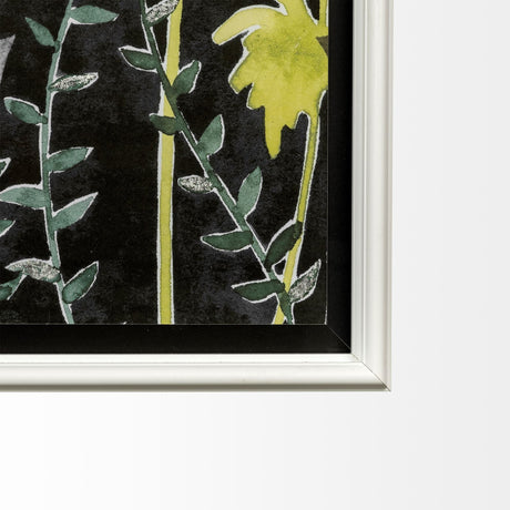 Night Foliage I by Grace Popp a Hand Embellished Textured Framed Art Print Matted under Glass by Mercana at Eve Furniture