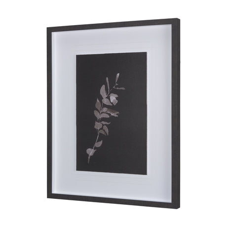 Night Leaves I by Mercana Studio a Hand Embellished Textured Framed Art Print Matted under Glass by Mercana at Eve Furniture