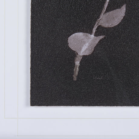 Night Leaves I by Mercana Studio a Hand Embellished Textured Framed Art Print Matted under Glass by Mercana at Eve Furniture