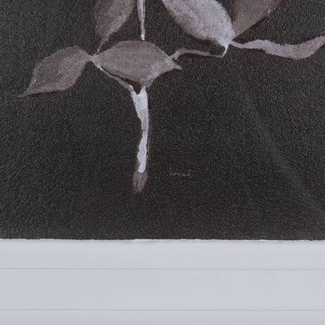 Night Leaves II by Mercana Studio a Hand Embellished Textured Framed Art Print Matted under Glass by Mercana at Eve Furniture