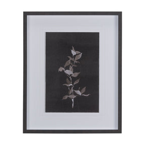Night Leaves II by Mercana Studio a Hand Embellished Textured Framed Art Print Matted under Glass by Mercana at Eve Furniture
