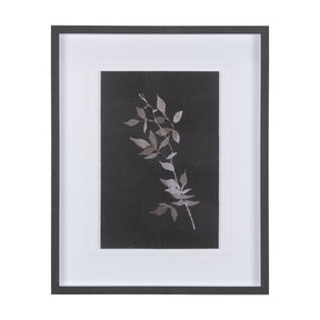 Night Leaves III by Mercana Studio a Hand Embellished Textured Framed Art Print Matted under Glass by Mercana at Eve Furniture