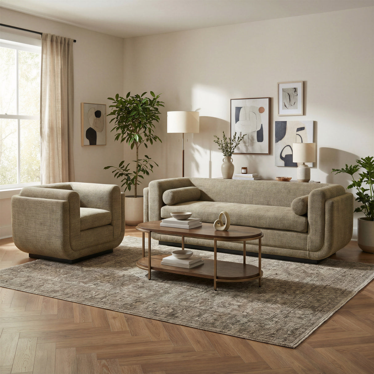 Niju Brown Coffee Table by Zuomod at Eve Furniture