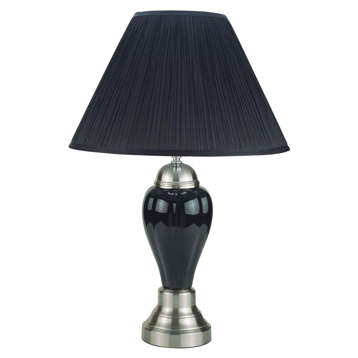 Niki Black Table Lamp (6/Box) by Furniture of America at Eve Furniture