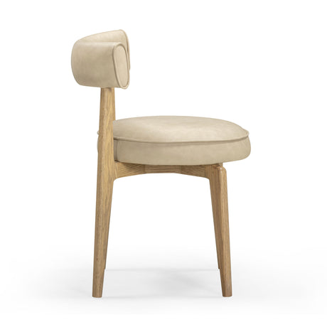 Nikita Performance Vegan Leather Dining Chair by TOV Furniture at Eve Furniture