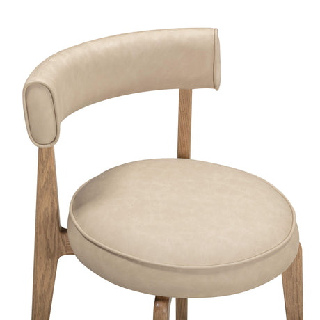 Nikita Performance Vegan Leather Dining Chair by TOV Furniture at Eve Furniture