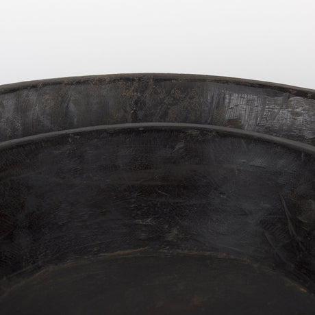 Nikita Set of 2 Large Black-Brown Reclaimed Wood Bowls by Mercana at Eve Furniture