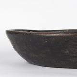 Nikita Set of 2 Large Black-Brown Reclaimed Wood Bowls by Mercana at Eve Furniture