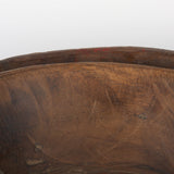 Nikita Set of 2 Large Medium Brown Reclaimed Wood Bowls by Mercana at Eve Furniture