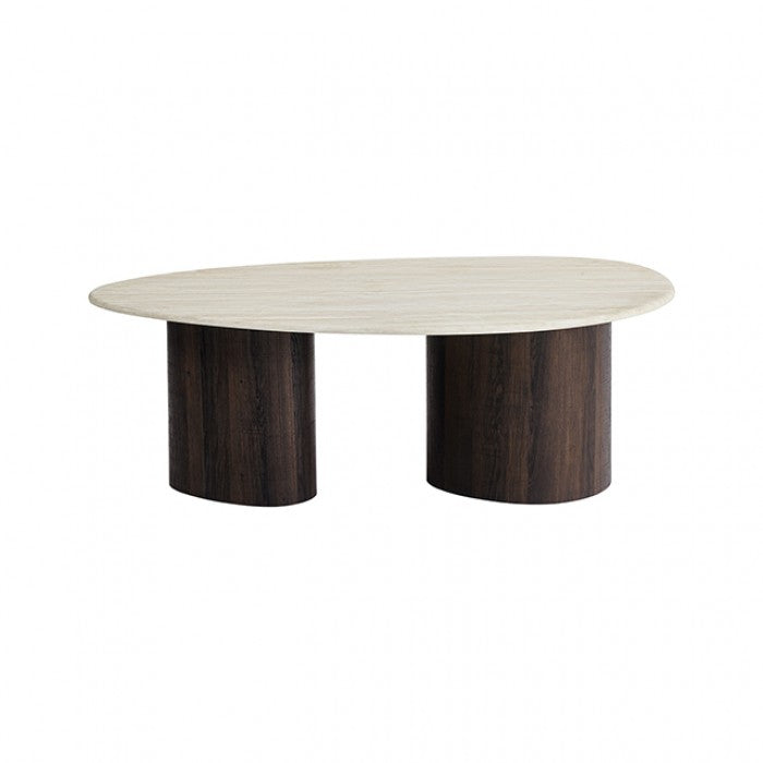 Nikos Dark Walnut Coffee Table by Furniture of America at Eve Furniture