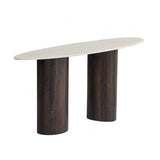 Nikos Dark Walnut Sofa Table by Furniture of America at Eve Furniture