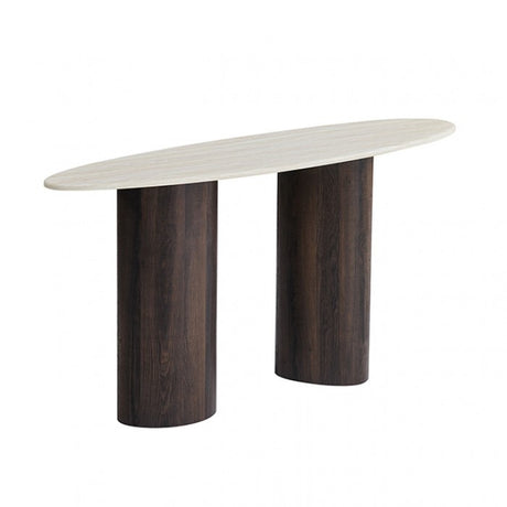 Nikos Dark Walnut Sofa Table by Furniture of America at Eve Furniture