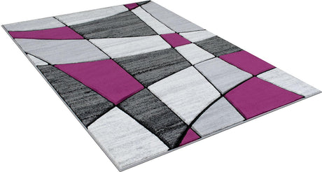 Niksar Gray/Purple Area Rug by Furniture of America at Eve Furniture