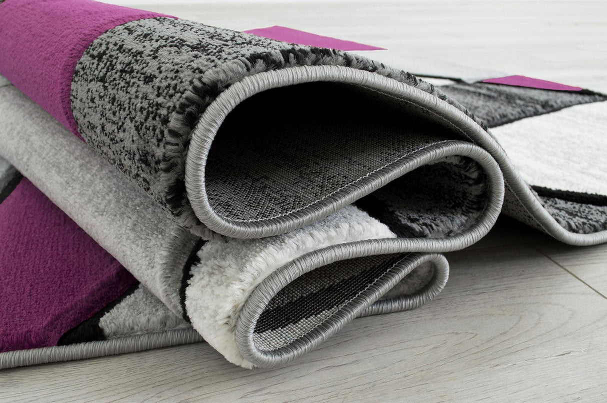 Niksar Gray/Purple Area Rug by Furniture of America at Eve Furniture