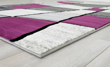 Niksar Gray/Purple Area Rug by Furniture of America at Eve Furniture