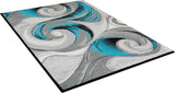 Niksar Turquoise Area Rug by Furniture of America at Eve Furniture