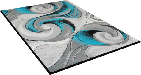 Niksar Turquoise Area Rug by Furniture of America at Eve Furniture