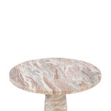 Nile 30" Round Dining Table in Brown Toronto Marble by Home Trends & Design at Eve Furniture
