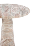 Nile 30" Round Dining Table in Brown Toronto Marble by Home Trends & Design at Eve Furniture