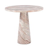 Nile 30" Round Dining Table in Brown Toronto Marble by Home Trends & Design at Eve Furniture