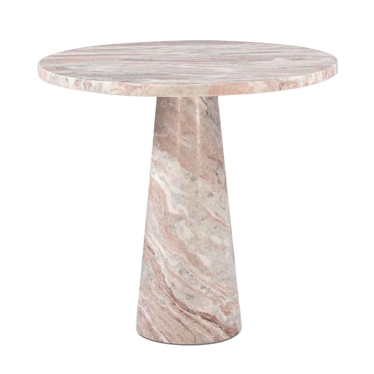 Nile 30" Round Dining Table in Brown Toronto Marble by Home Trends & Design at Eve Furniture