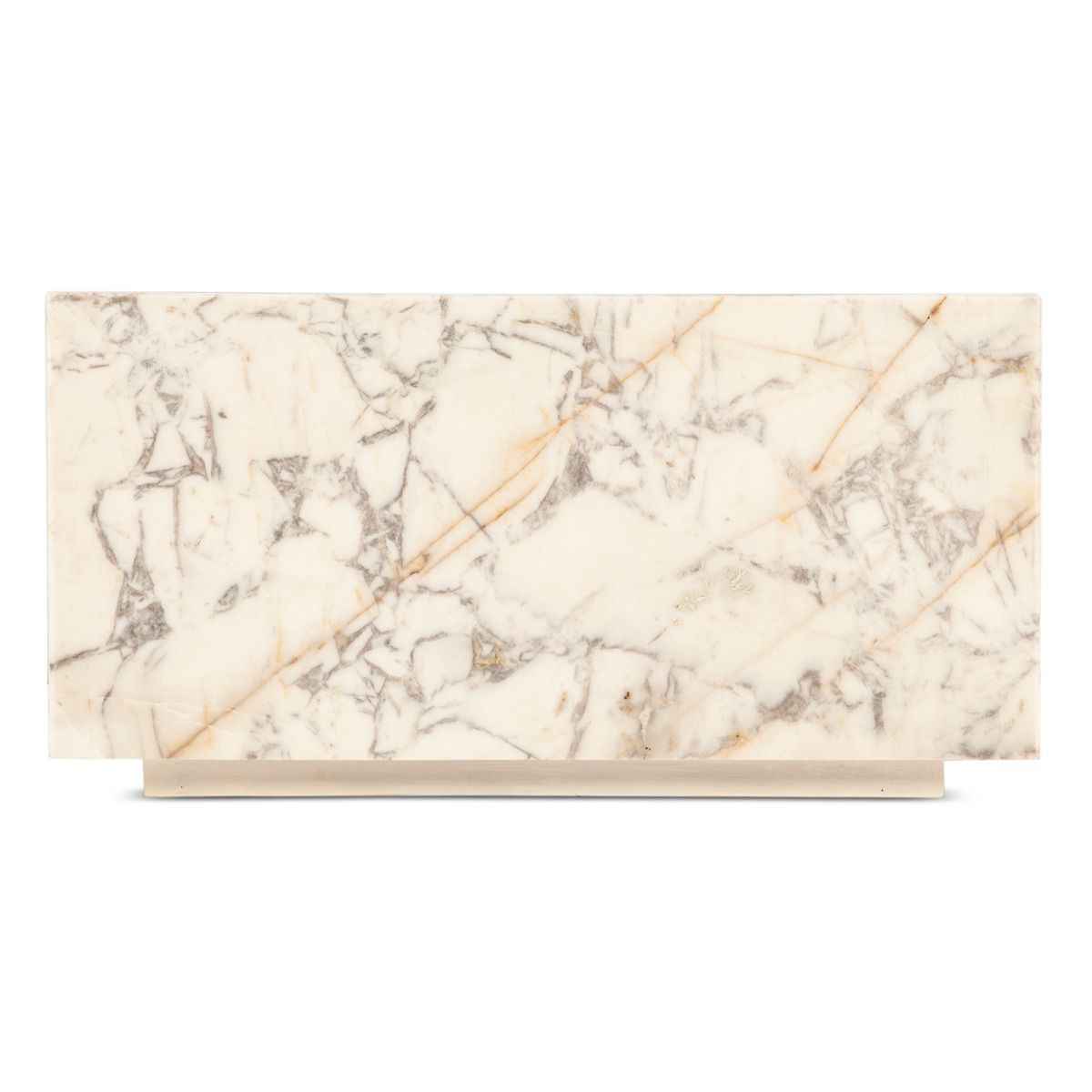 Nile 32" Drum Coffee Table in Alabaster Marble by Home Trends & Design at Eve Furniture