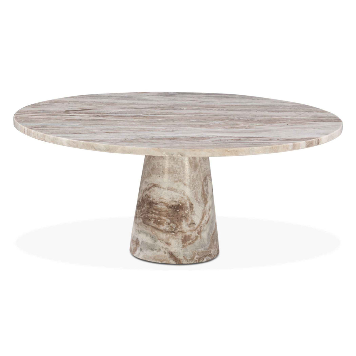 Nile 38" Coffee Table in Brown Toronto Marble by Home Trends & Design at Eve Furniture