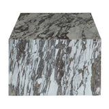 Nile 48" Drum Coffee Table in Calacatta Viola Marble