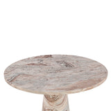 Nile 48" Round Dining Table in Brown Toronto Marble by Home Trends & Design at Eve Furniture