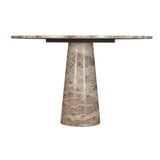 Nile 48" Round Dining Table in Capri Beige Marble by Home Trends & Design at Eve Furniture