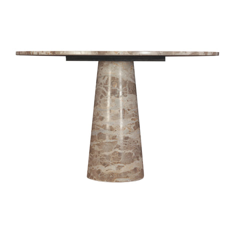 Nile 48" Round Dining Table in Capri Beige Marble by Home Trends & Design at Eve Furniture