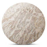 Nile 48" Round Dining Table in Capri Beige Marble by Home Trends & Design at Eve Furniture