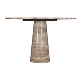 Nile 48" Round Dining Table in Capri Beige Marble by Home Trends & Design at Eve Furniture