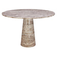 Nile 48" Round Dining Table in Capri Beige Marble by Home Trends & Design at Eve Furniture
