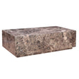 Nile 50" Coffee Table in Dark Emperador Marble