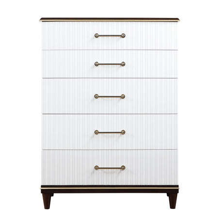 Niles White/Cherry Chest by Homelegance at Eve Furniture