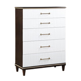 Niles White/Cherry Chest by Homelegance at Eve Furniture