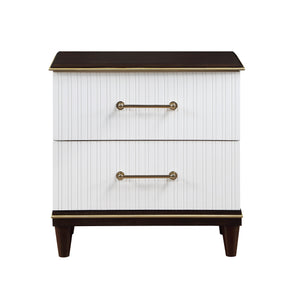 Niles White/Cherry Nightstand by Homelegance at Eve Furniture