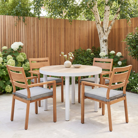 Nimara Natural Outdoor Dining Table by Zuomod at Eve Furniture