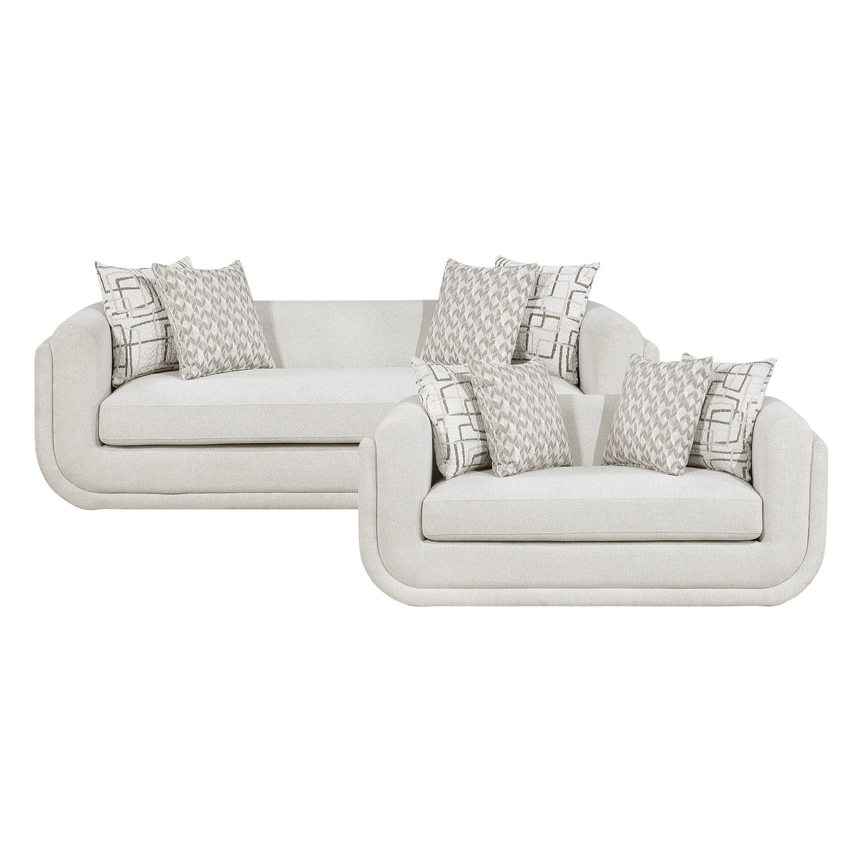 Nimbus Beige 2-Piece Living Room Set by Homelegance at Eve Furniture