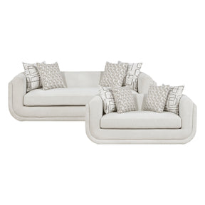 Nimbus Beige 2-Piece Living Room Set by Homelegance at Eve Furniture